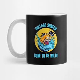 Bone To Be Wild | Vintage Skeleton Surfer Mug